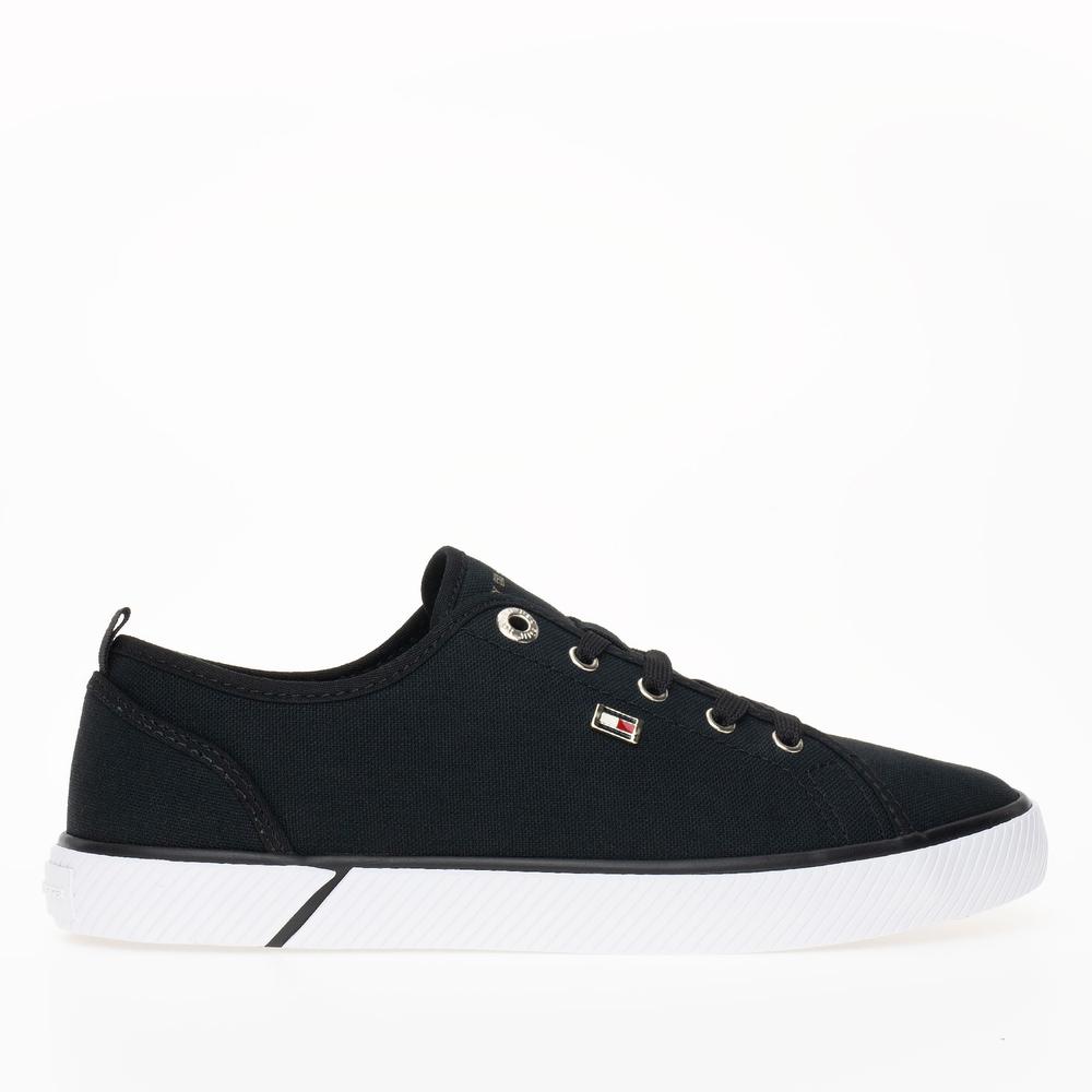 Topánky Tommy Hilfiger Vulc Canvas FW0FW08063-BDS - čierne