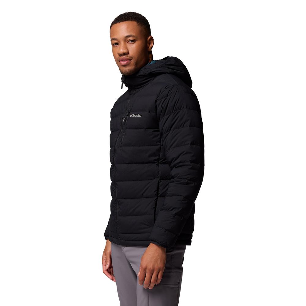 Mužský bunda Columbia Peak Down Hooded 2133972010 - čierne