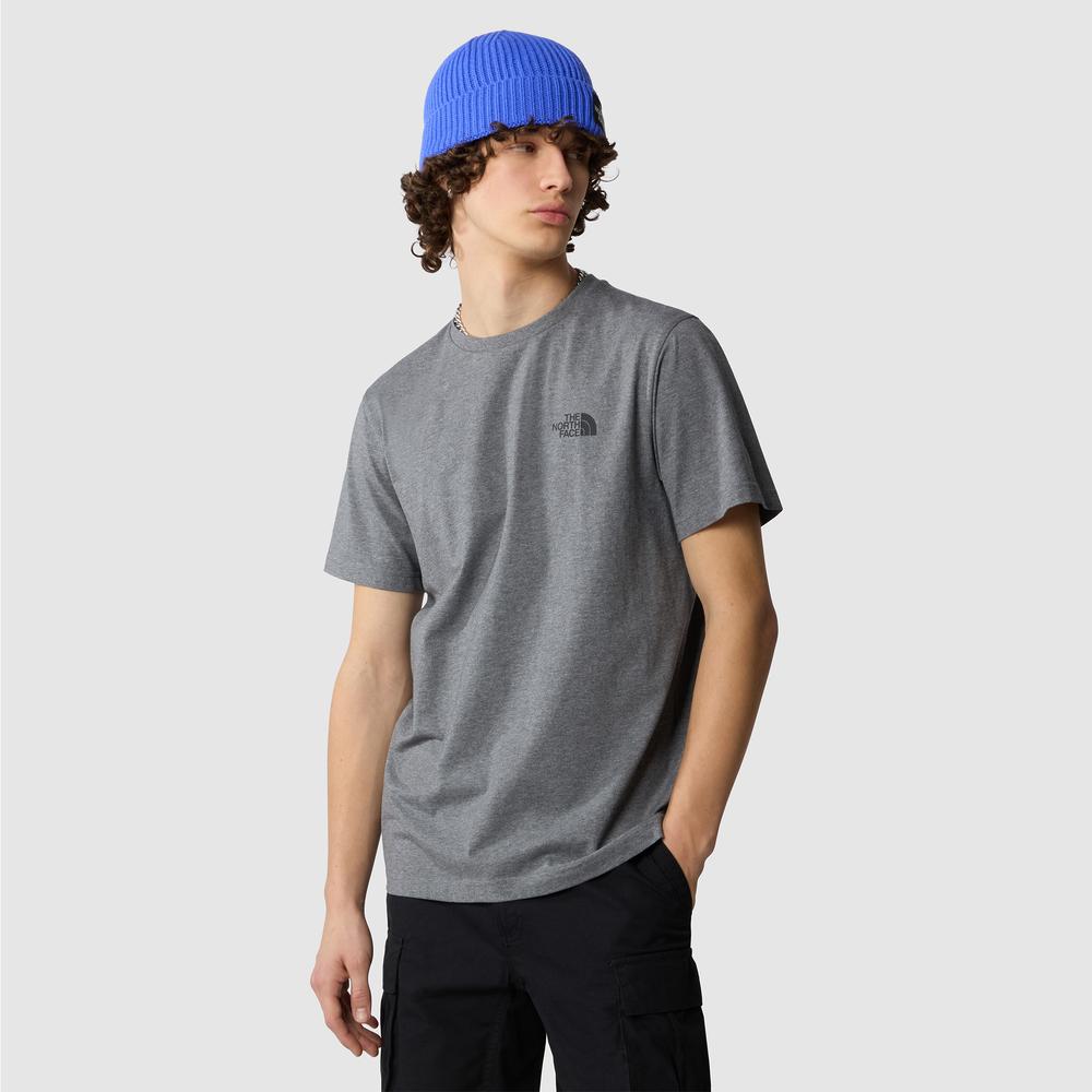 Tričko The North Face Simple Dome 0A87NGDYY1 - šedý