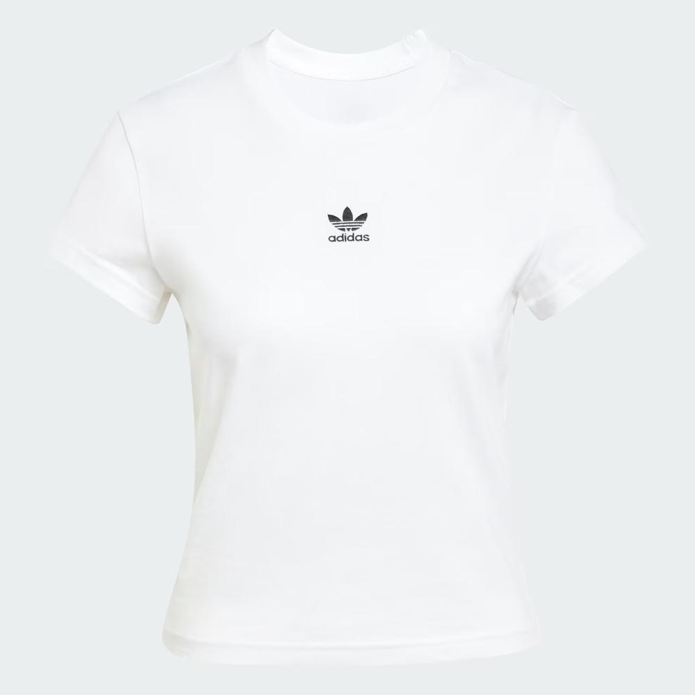 Tričko adidas Essentials Slim JC8973 - biele
