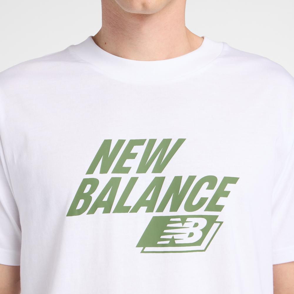 Pánske tričko New Balance MT61H0Z3WT - biele