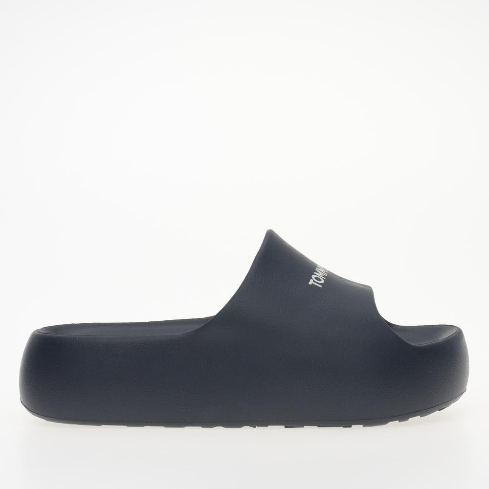 Klapky Tommy Jeans Chunky Flatform Pool Slides EN0EN02454-C1G - tmavomodré