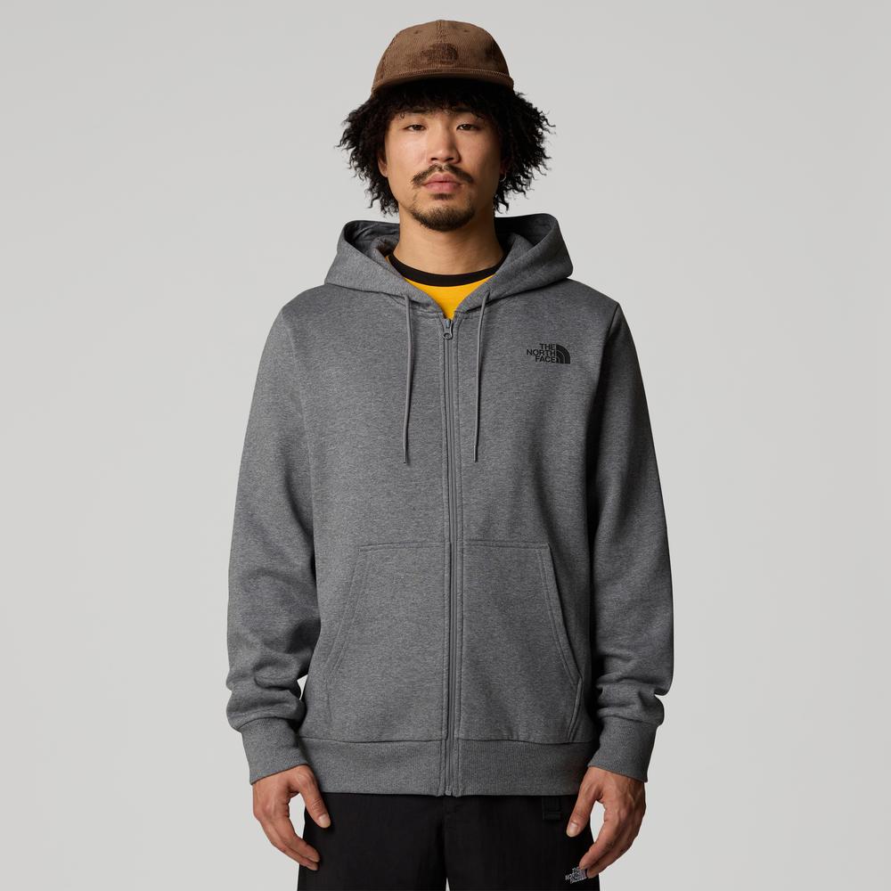 Blúza The North Face Simple Dome Full Zip 0A89FDDYY1 - šedý