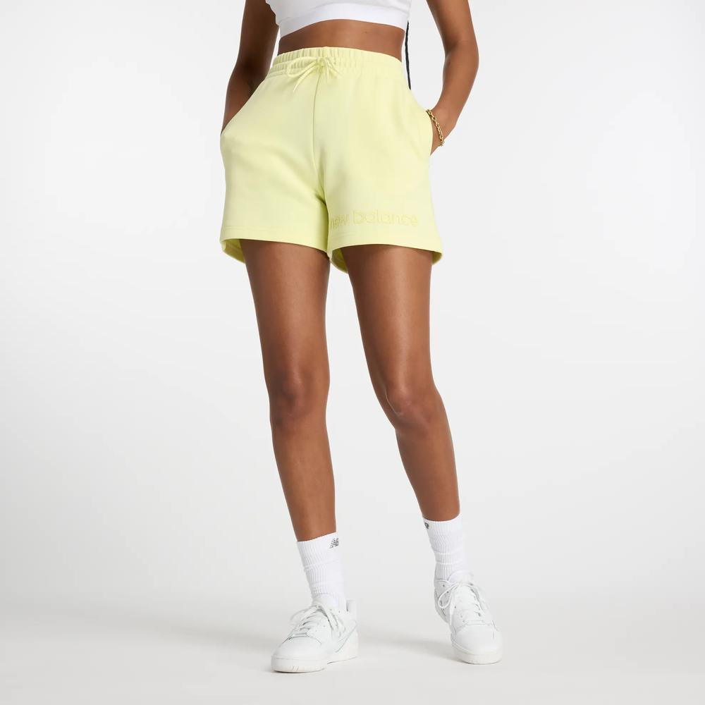 Dámske šortky New Balance WS41550LLT - žltá
