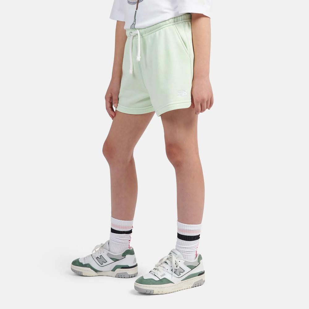Detské Šortky New Balance LAKG0006MEW - mätové