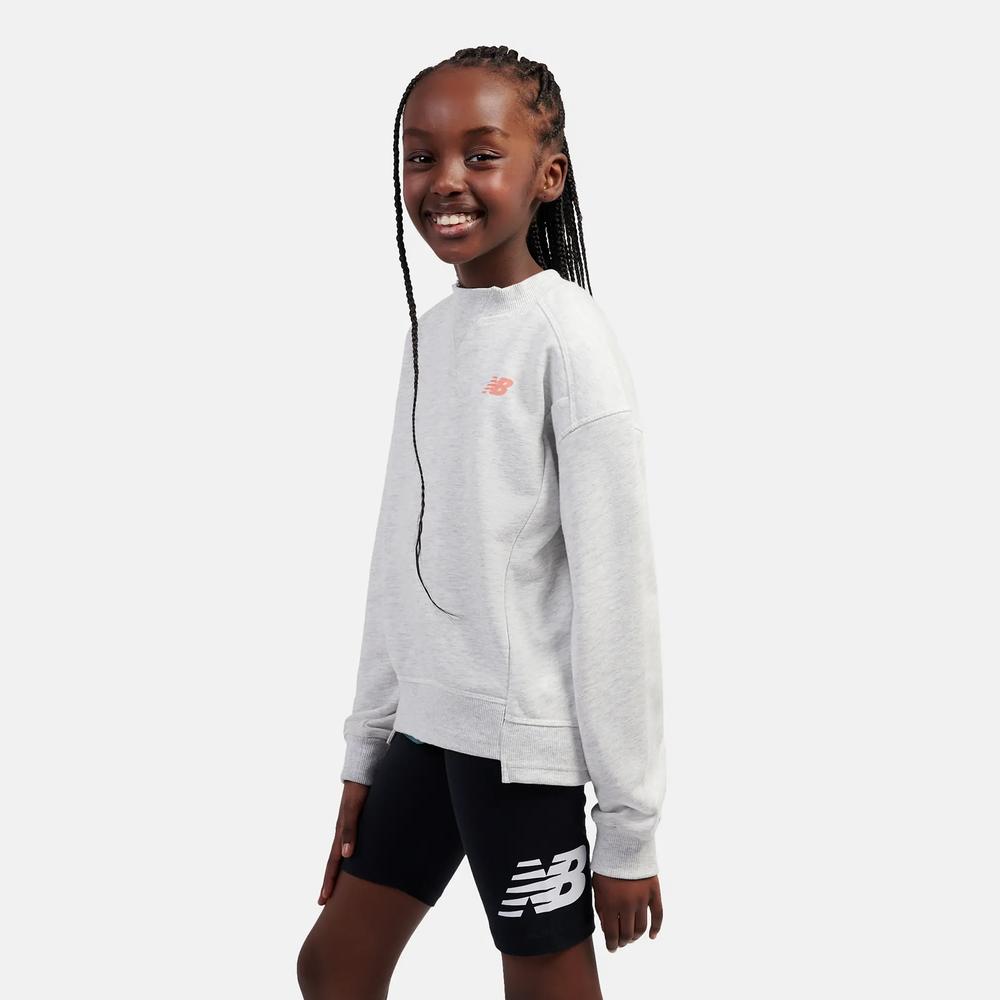 Dětské mikina New Balance LAKG0205AHH - šedý