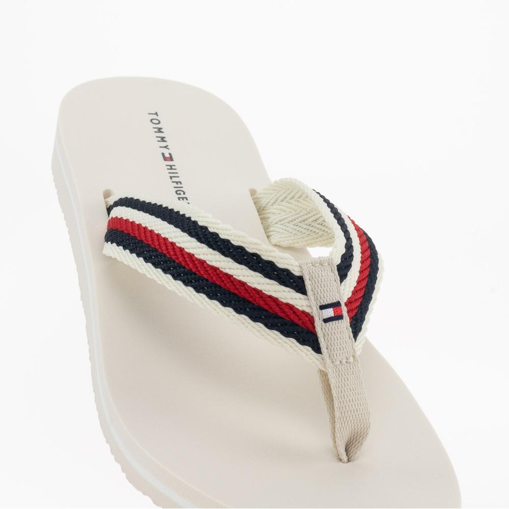 Žabky Tommy Hilfiger Essential Comfort FW0FW07147-AF4 - béžové