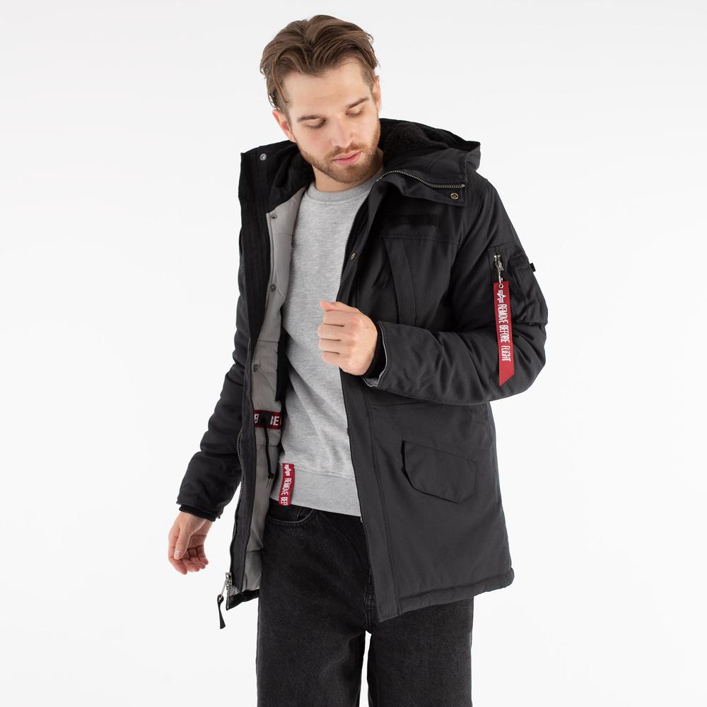 Bunda Alpha Industries N3B Expedition Parka 10811203 - čierne