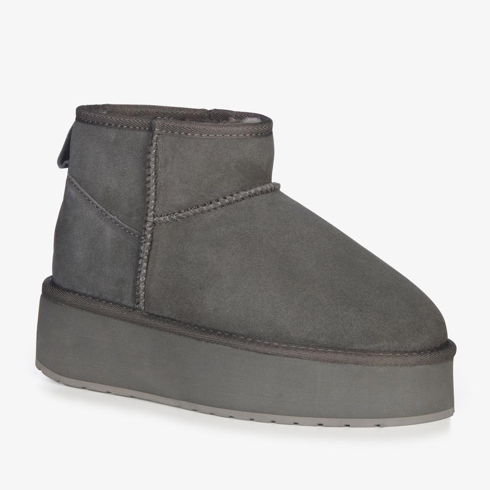 Topánky Emu Australia Stinger Micro Flatform W13082CHAR - šedý