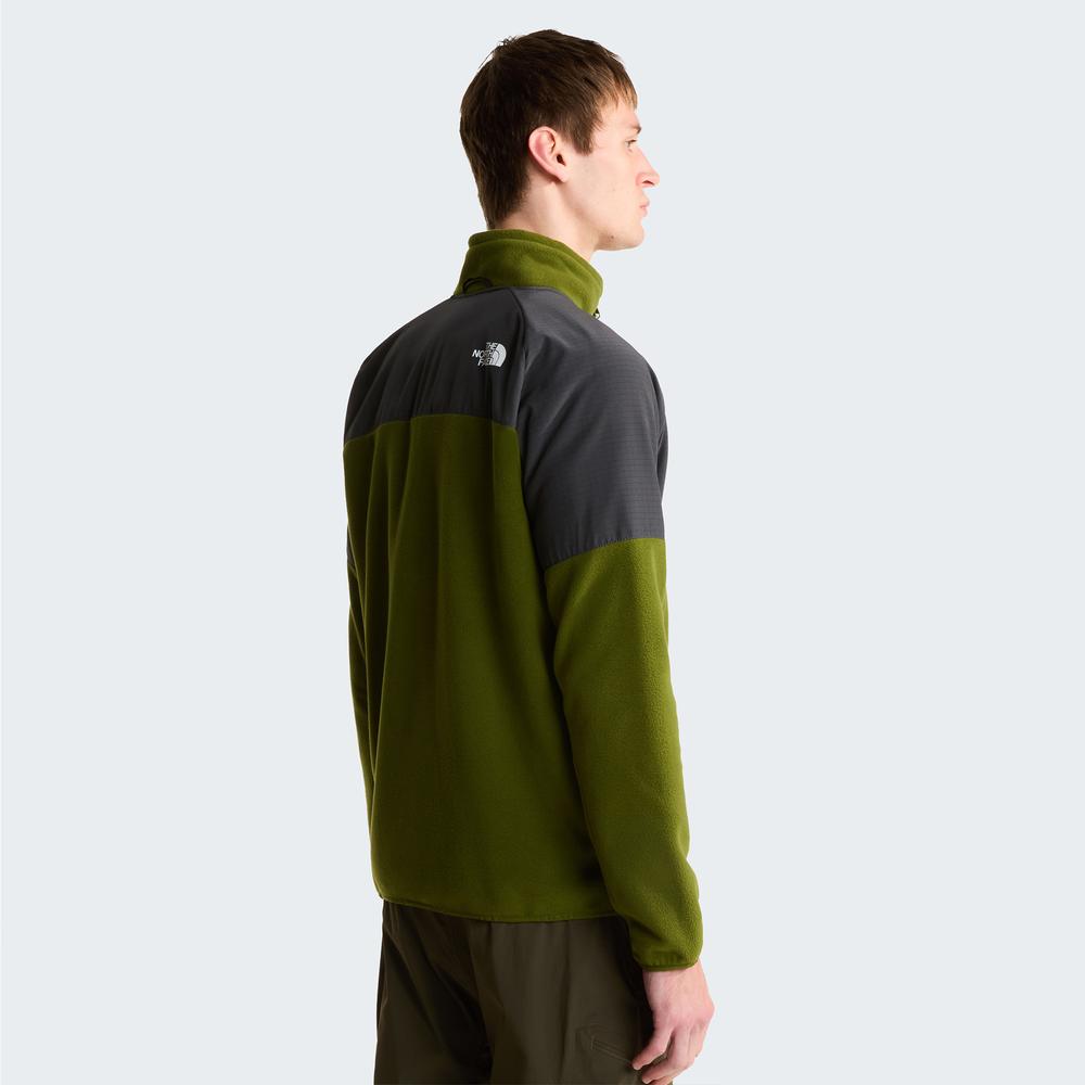 Mužský blúza The North Face 100 Glacier Heavyweight Full-Zip Fleece 0A89JGM6D1 - zelené