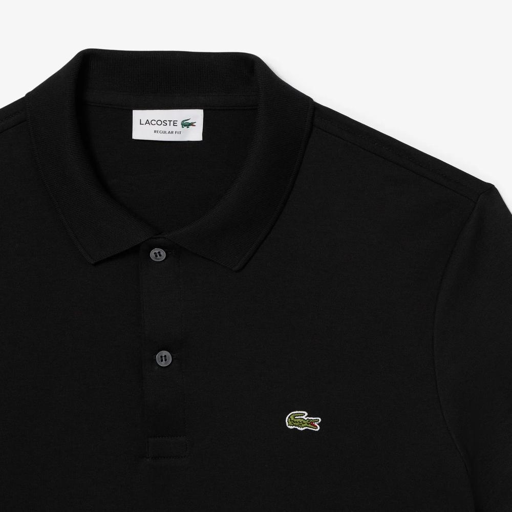 Tričko Lacoste Cotton Shirt Regular Fit DH2050-031 - čierne
