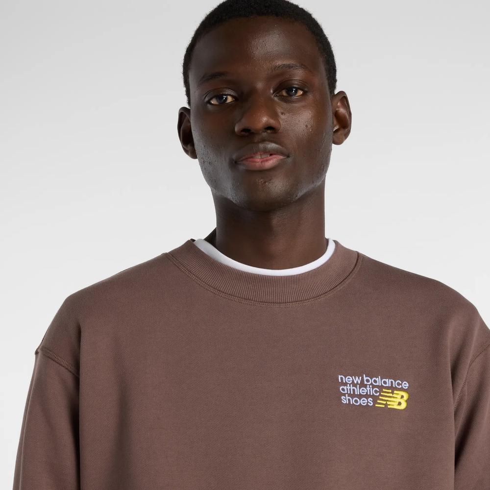 Pánska bunda New Balance MT41547ABP - hnedé