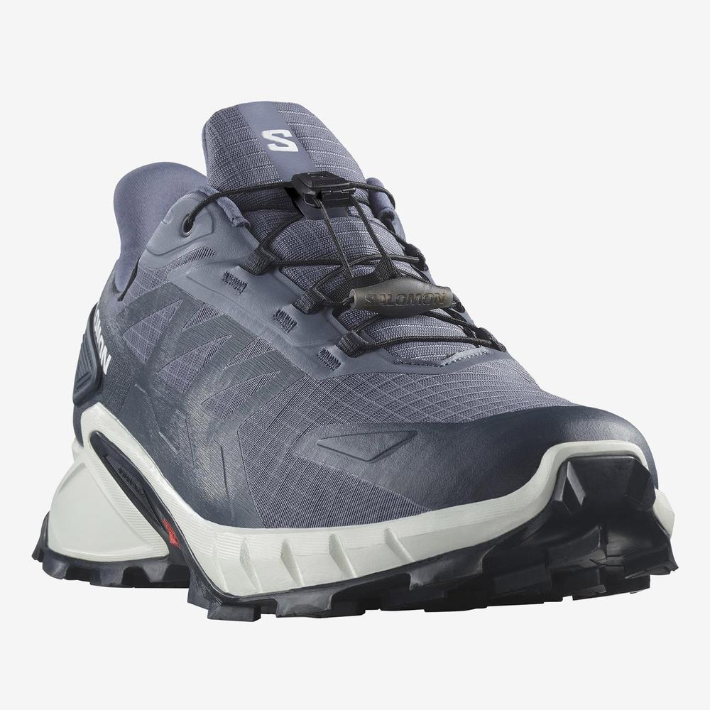 Mužský topánky Salomon Supercross 4 Gore-Tex L47462300 - tmavomodré