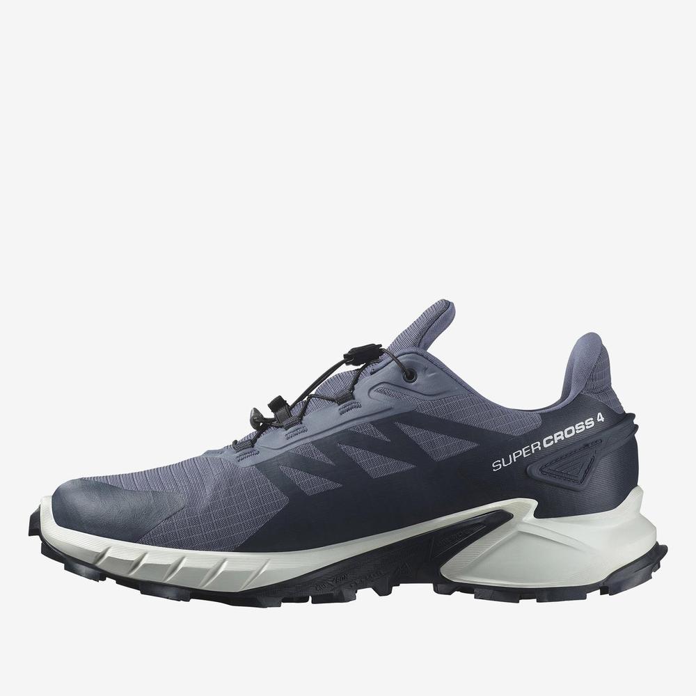 Mužský topánky Salomon Supercross 4 Gore-Tex L47462300 - tmavomodré