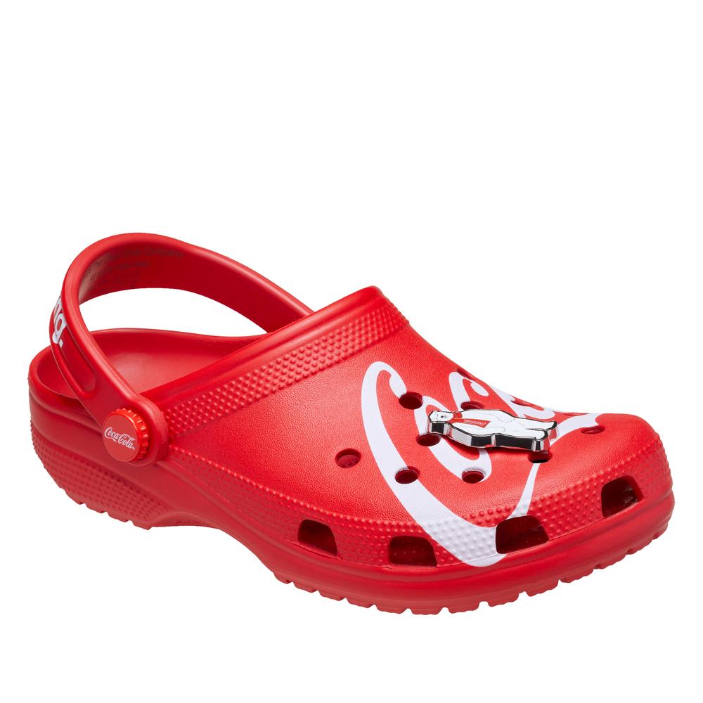 Klapky Crocs Coca Cola Classic Clog 212129-90H - červené