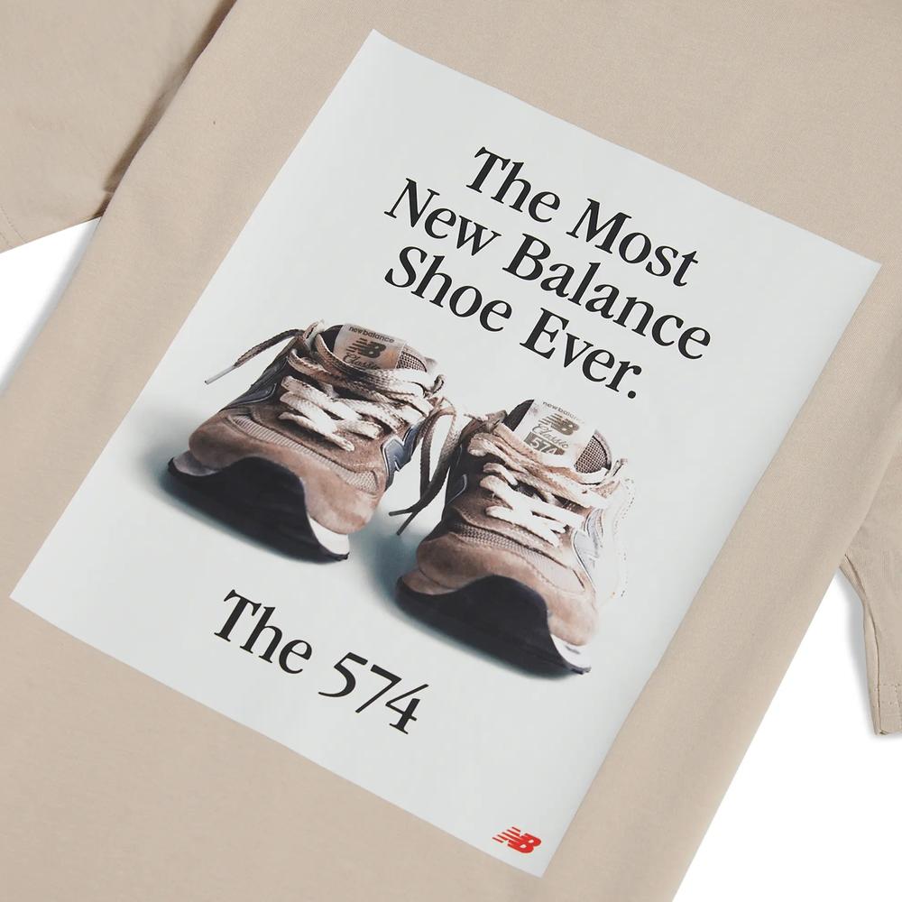 Detské tričko New Balance YT61A21ATWF - béžové