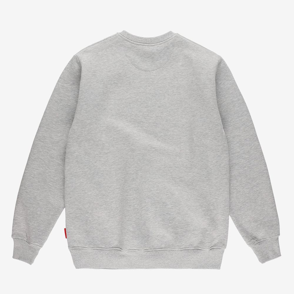 Blúza Prosto Klasyk Crewneck Guardo KL232MSWE1023 - šedý