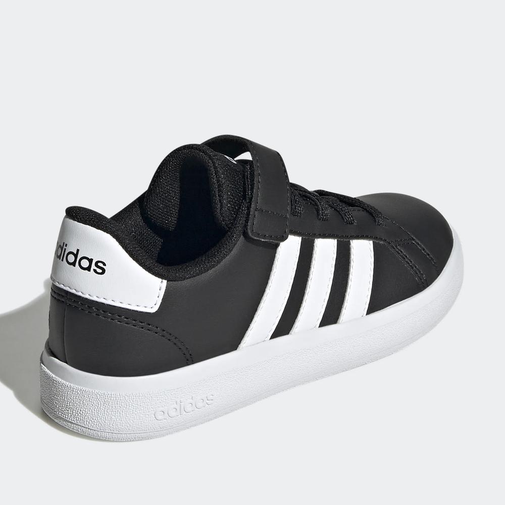 Topánky adidas Grand Court Elastic Lace And Top Strap GW6513 - čierne