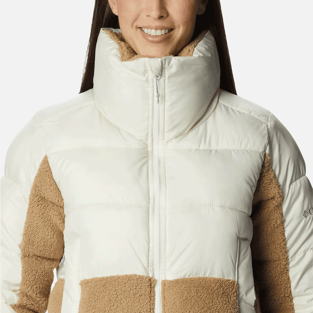 Bunda Columbia Leadbetter Point Sherpa Hybrid Puffer 1955243191 - biele