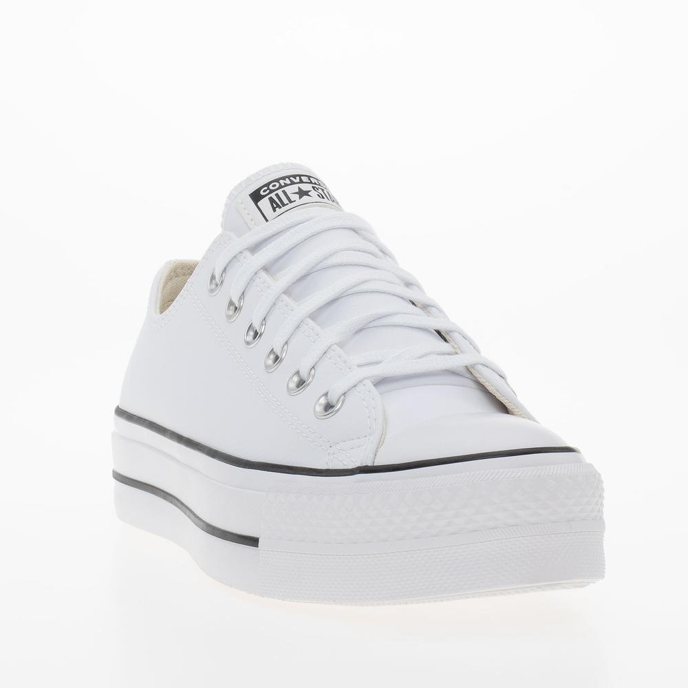 Topánky Converse Chuck Taylor All Star Lift Platform Leather 561680C - biele