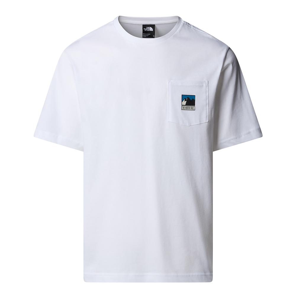 Pánske tričko The North Face Mountain 0A8E3MFN41 - biele