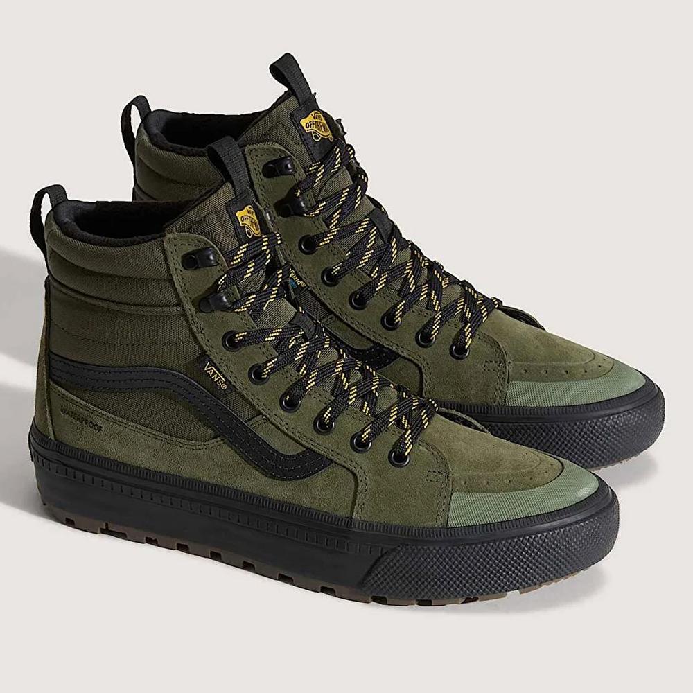 Dámske topánky Vans SK8-Hi Waterproof VN000DAQ2031 - zelené