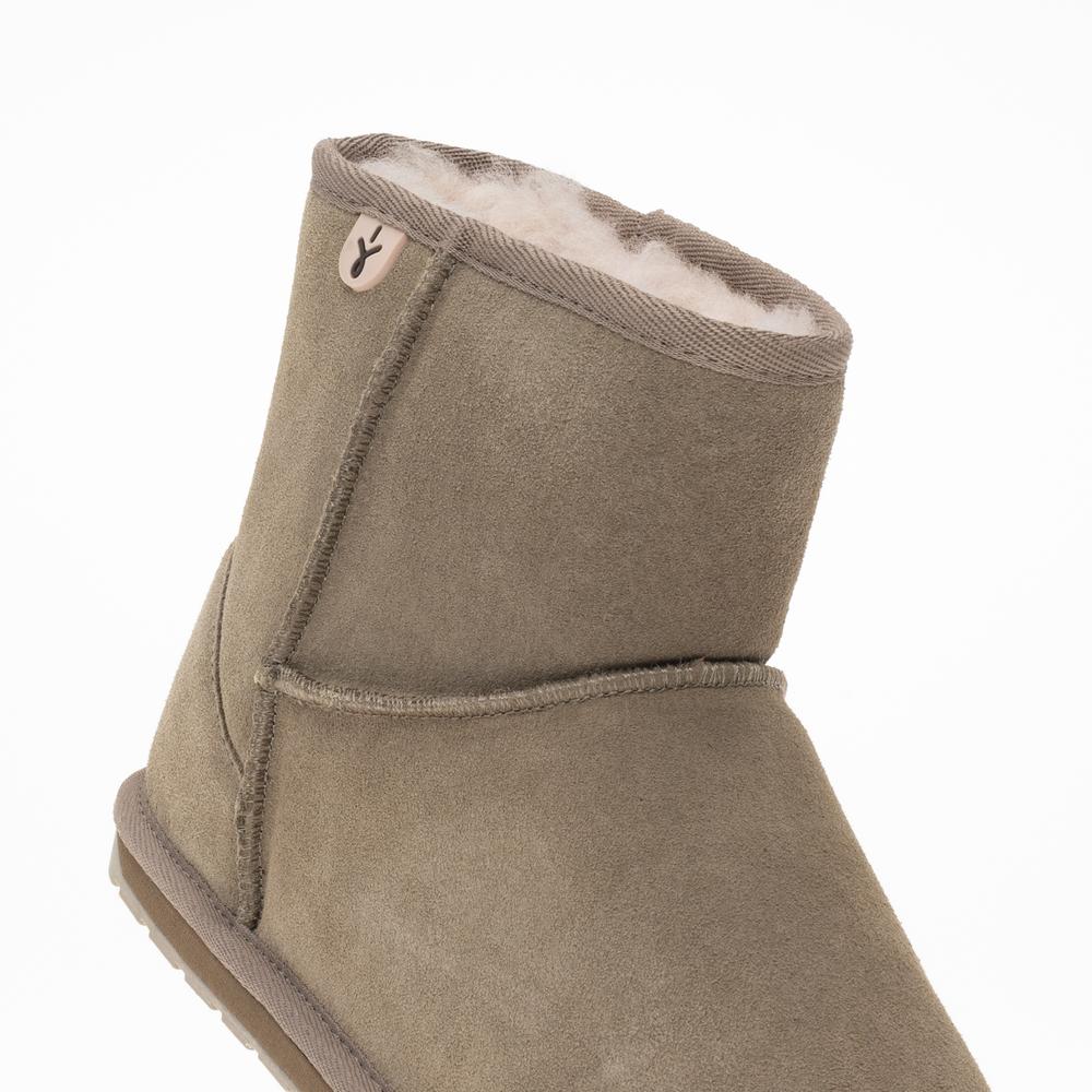 Topánky Emu Australia Wallaby Mini Teens T10103MUSH - hnedé