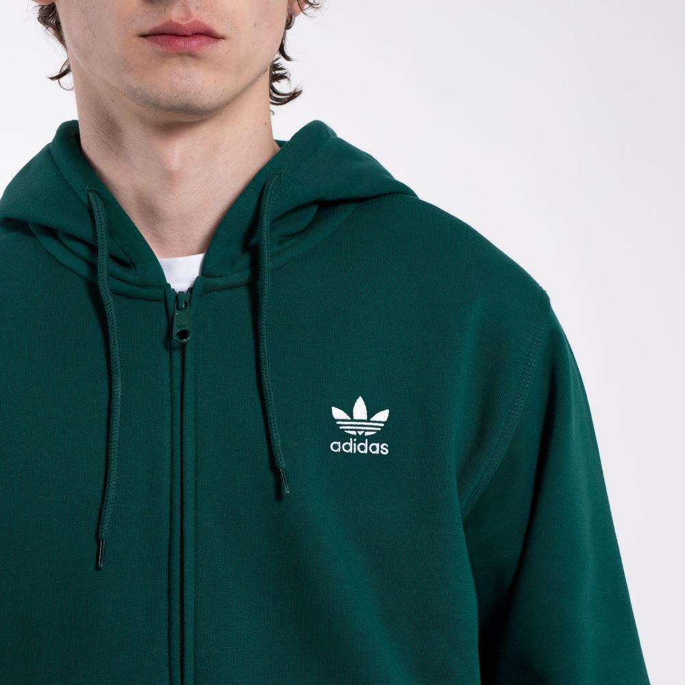 Mužský blúza adidas Originals Trefoil Essentials Full-Zip KD1321 - zelené