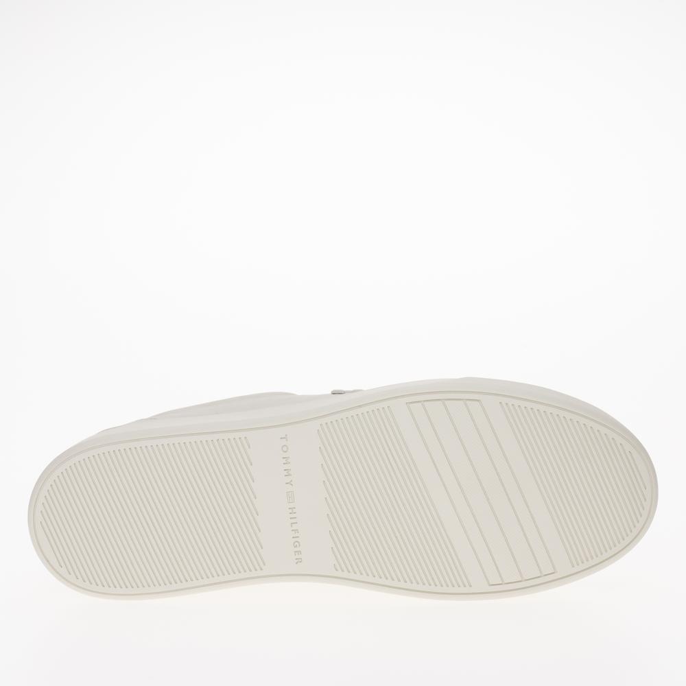 Topánky Tommy Hilfiger Nubuck Leather Platform Court FW0FW07912-YBL - béžové