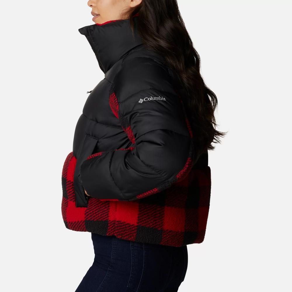 Bunda Columbia Leadbetter Point Sherpa Hybrid Puffer 1955243011 - čierne