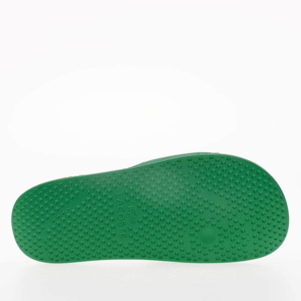 Klapky Lacoste Serve Sliders 749CMA0041-1R7 - zelené