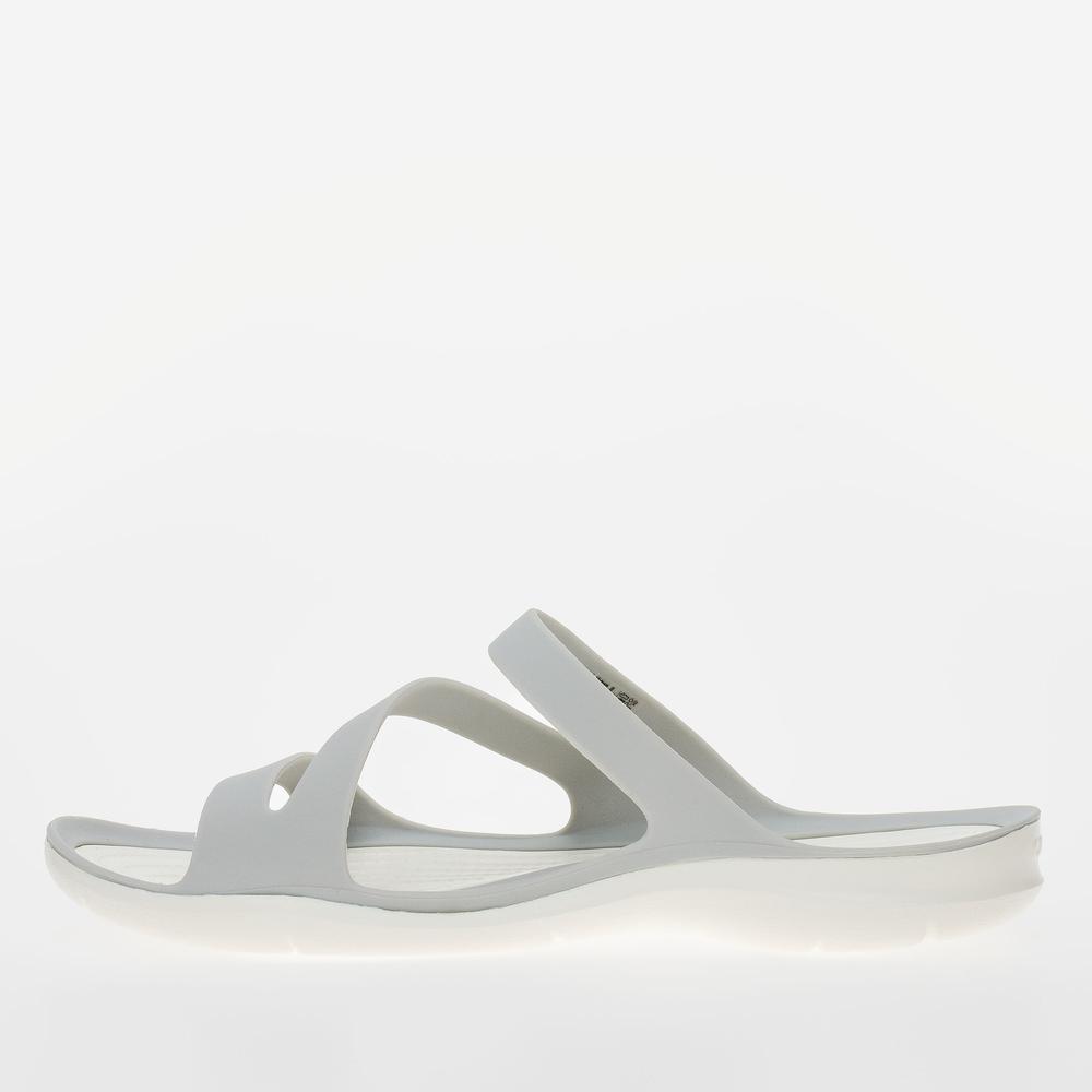 Klapky Crocs Swiftwater Sandal 203998-1FT - šedý