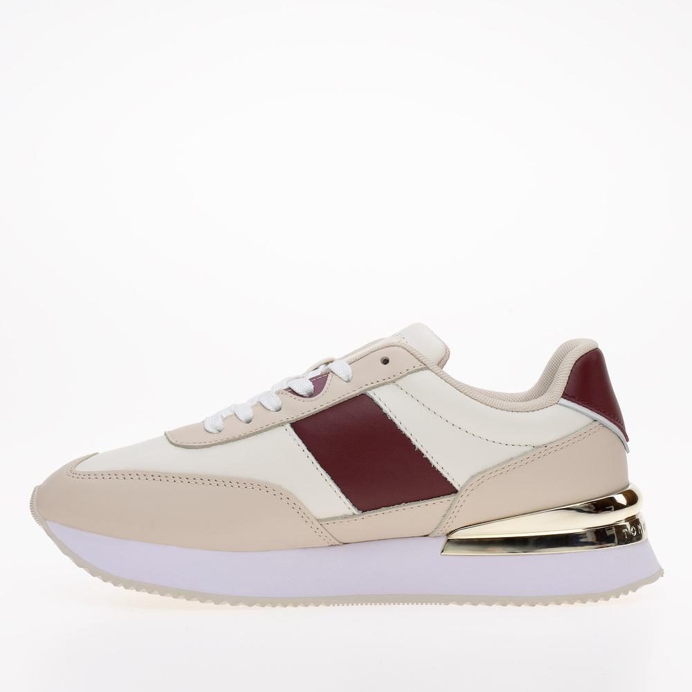 Topánky Tommy Hilfiger Elevated Feminine Runner FW0FW07306-YBH - béžové