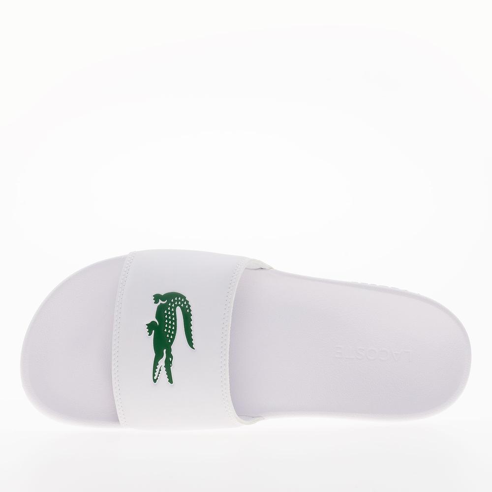 Klapky Lacoste Serve Sliders 749CMA0041-082 - biele