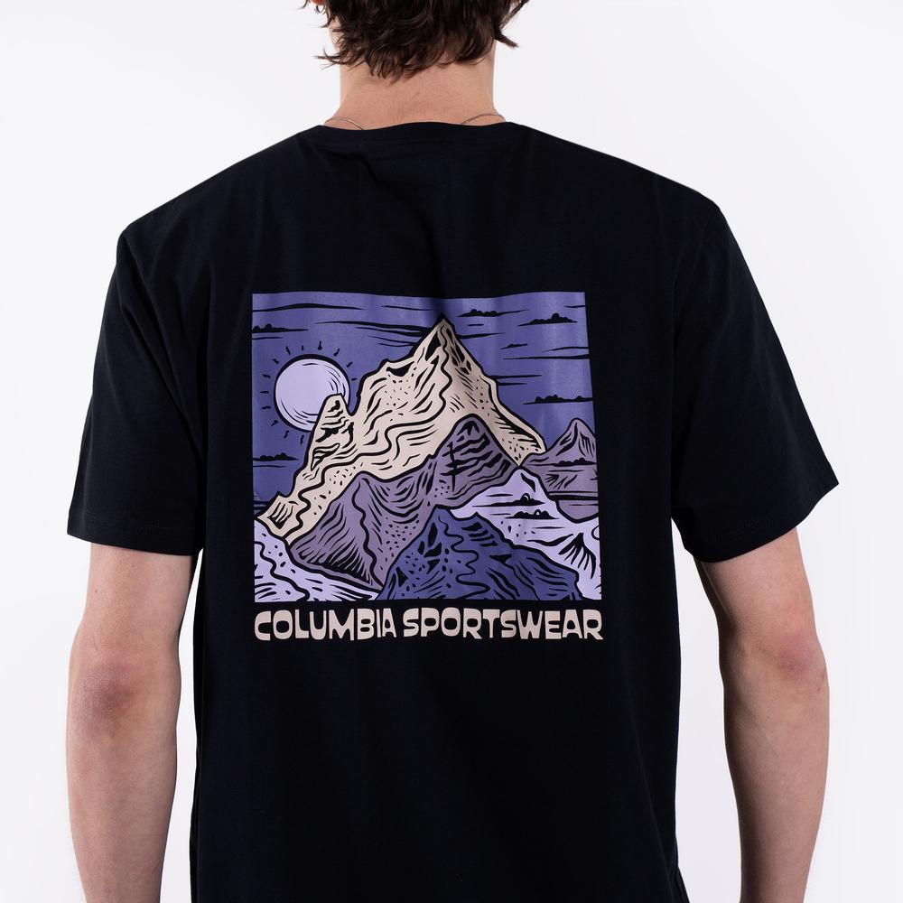 Mužský tričko Columbia CSC Back Graphic 2155021013 - čierne