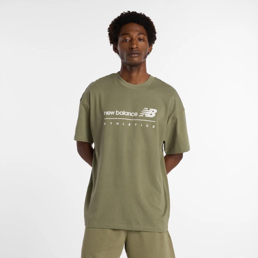 Pánske tričko New Balance MT53525DEK - zelené