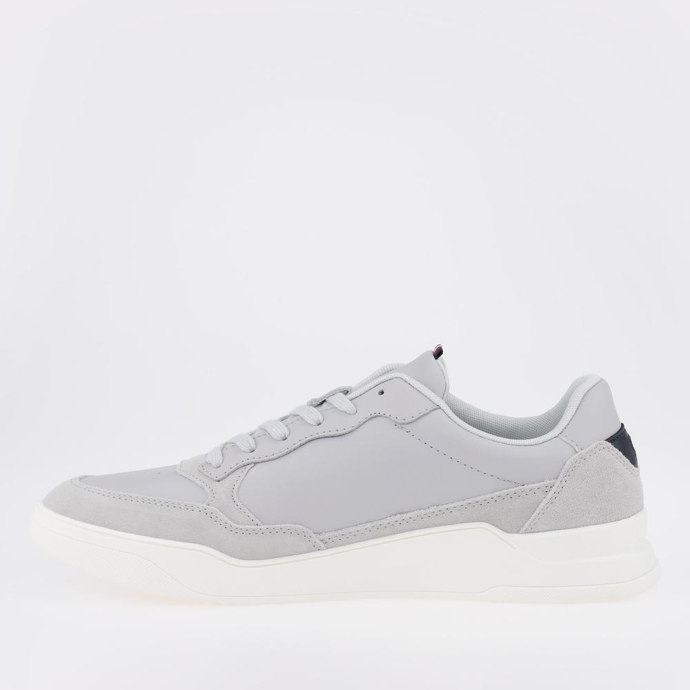 Topánky Tommy Hilfiger Elevated Cupsole Leather Mix FM0FM04358-PSU - šedý