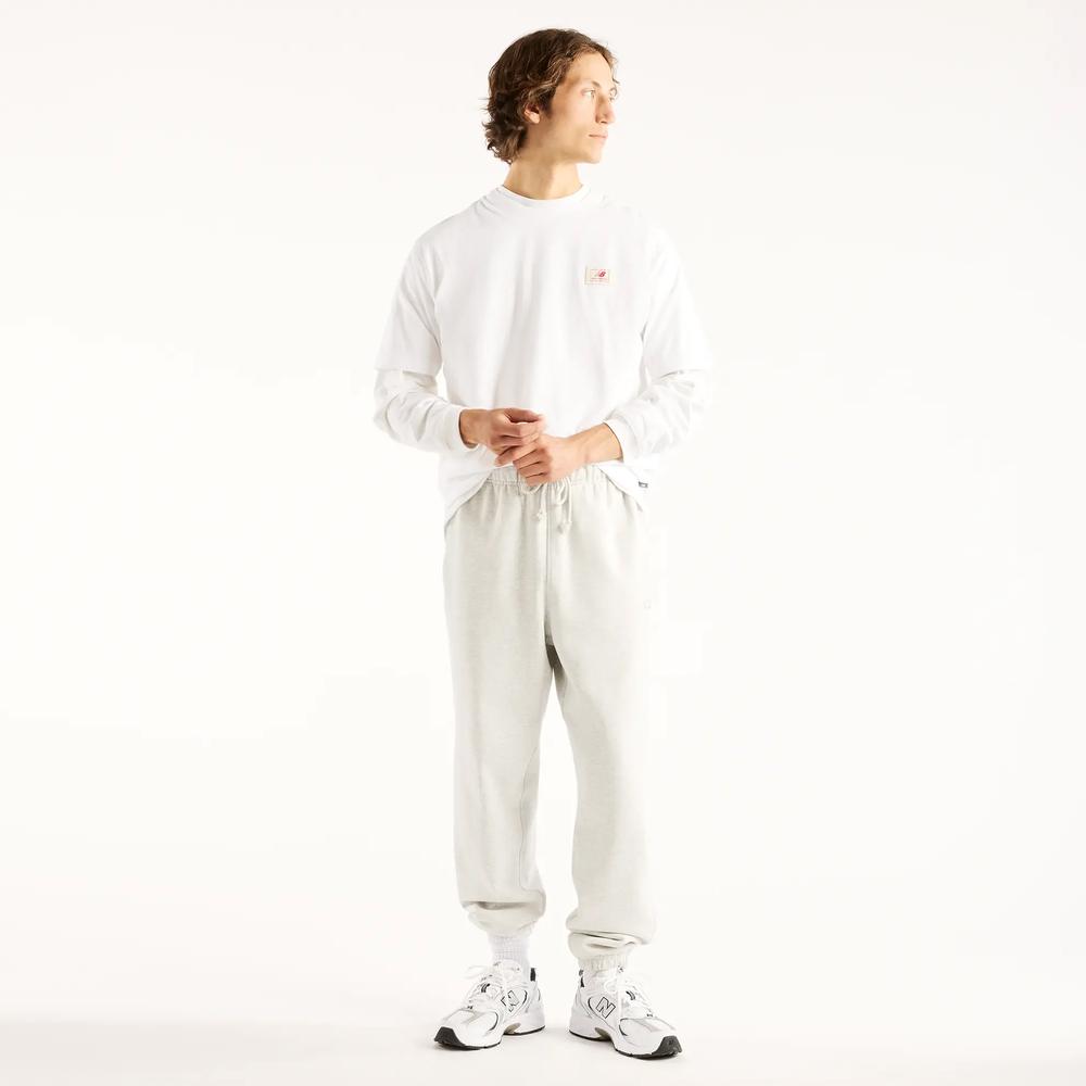 Pánske tričko New Balance Woven Label MT53928WT - biele