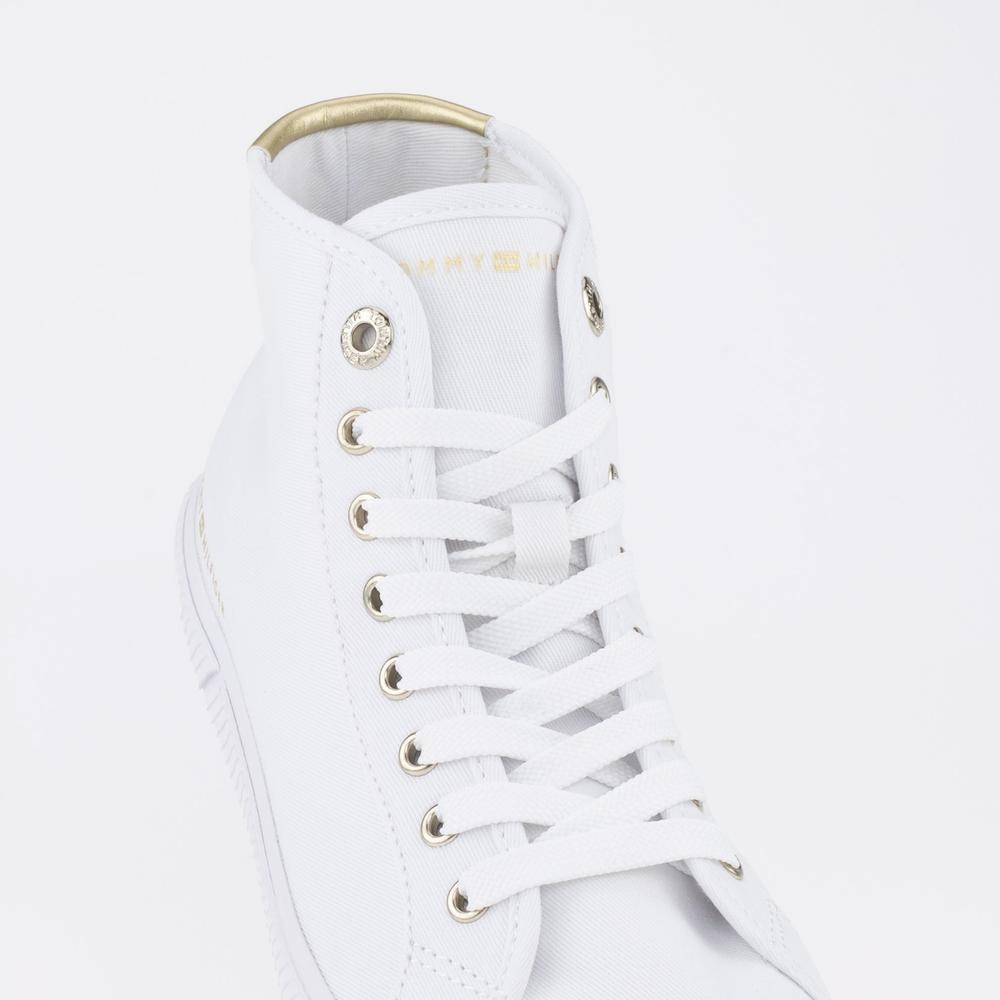 Topánky Tommy Hilfiger Essential Highcut FW0FW07120-YBS - biele