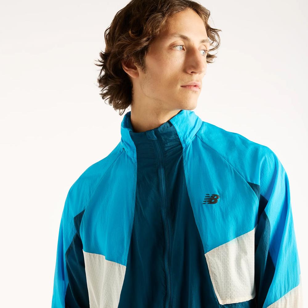 Mužský vetrovka New Balance RC MJ61U1I9STS - modré