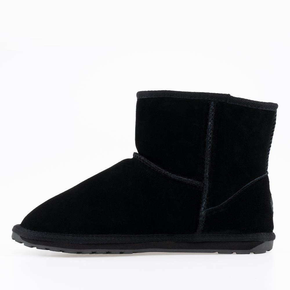 Topánky Emu Australia Wallaby Mini Teens T10103BLAK - čierne
