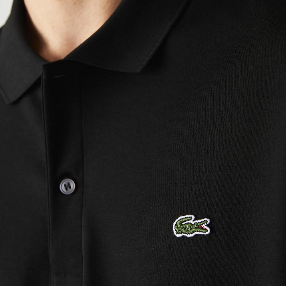 Tričko Lacoste Cotton Shirt Regular Fit DH2050-031 - čierne