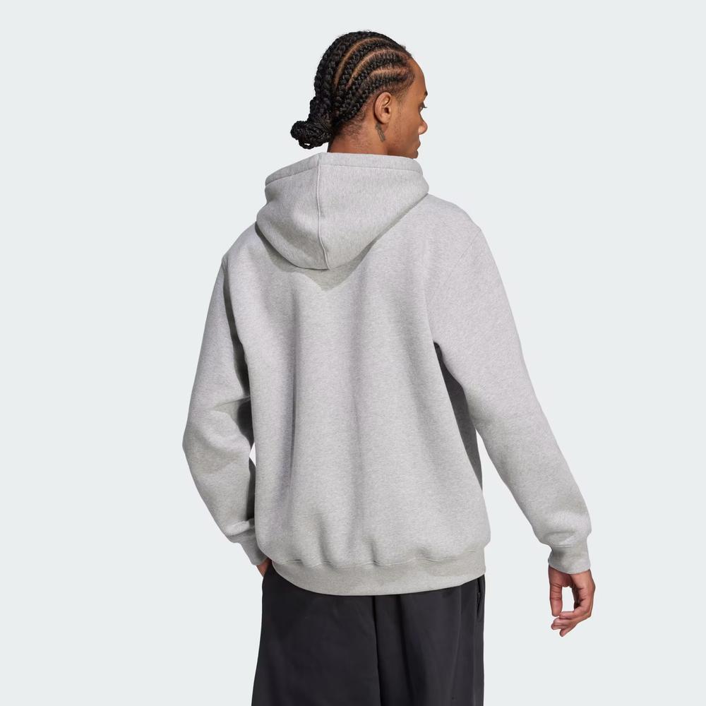 Blúza pánske adidas Originals Trefoil Essentials Loose Hoodie JV6057 - šedý
