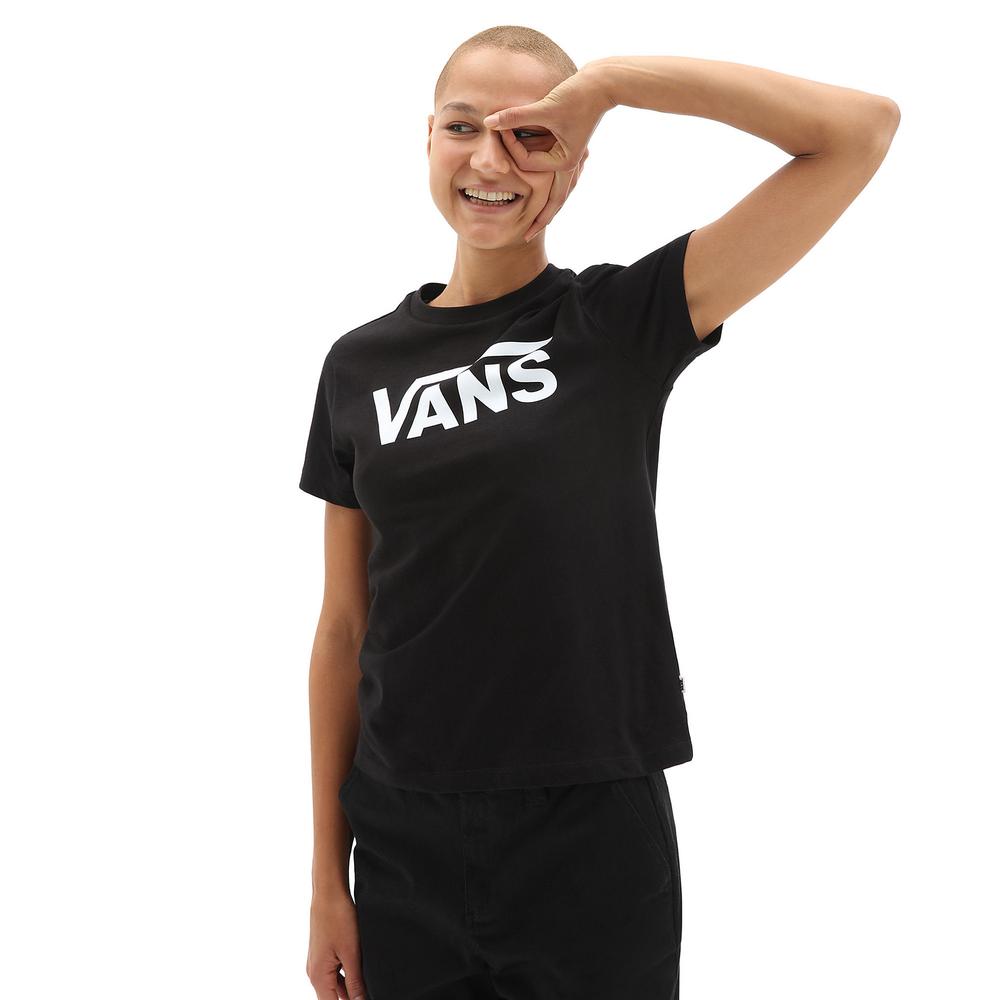 VANS T-SHIRT FLYING V CREW > VN0A3UP4BLK1