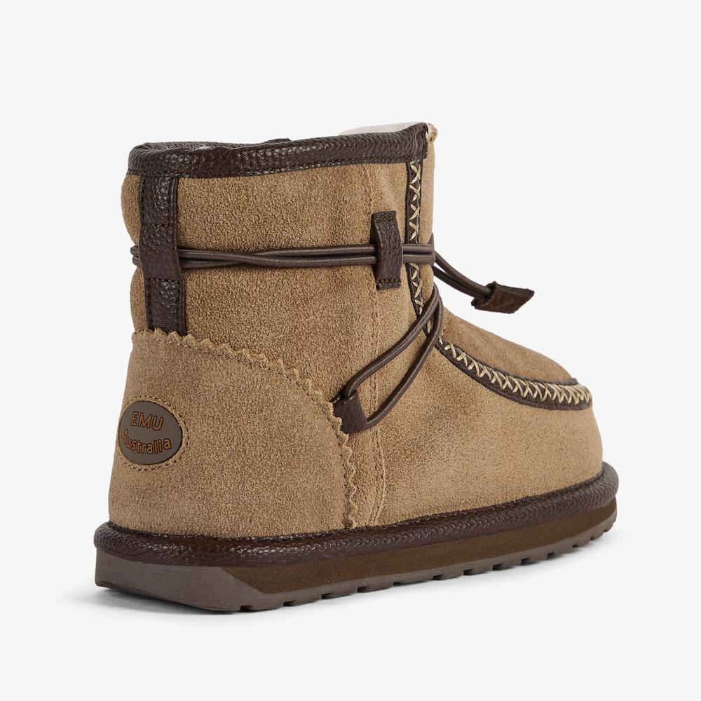 Detské topánky Emu Australia Hunter Mini K13349MUSH - hnedé