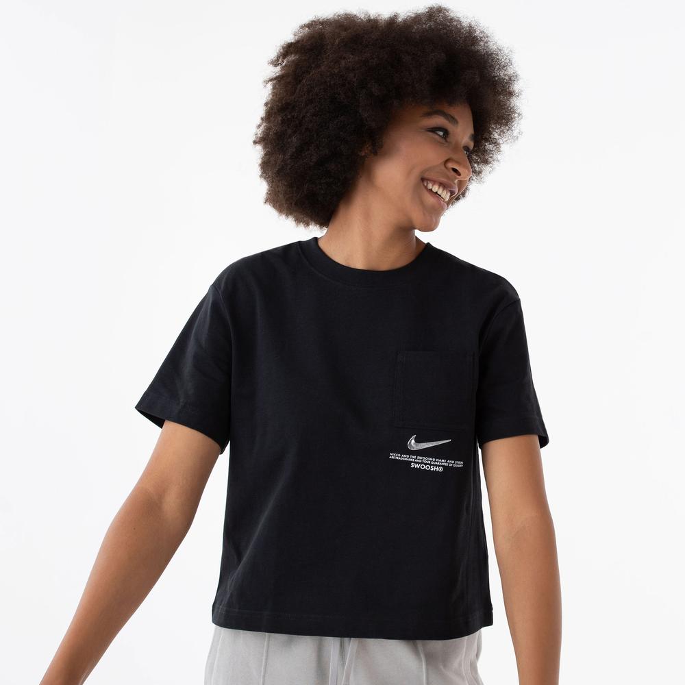 Tričko Nike NSW Swoosh Top CZ8911-010 - čierne