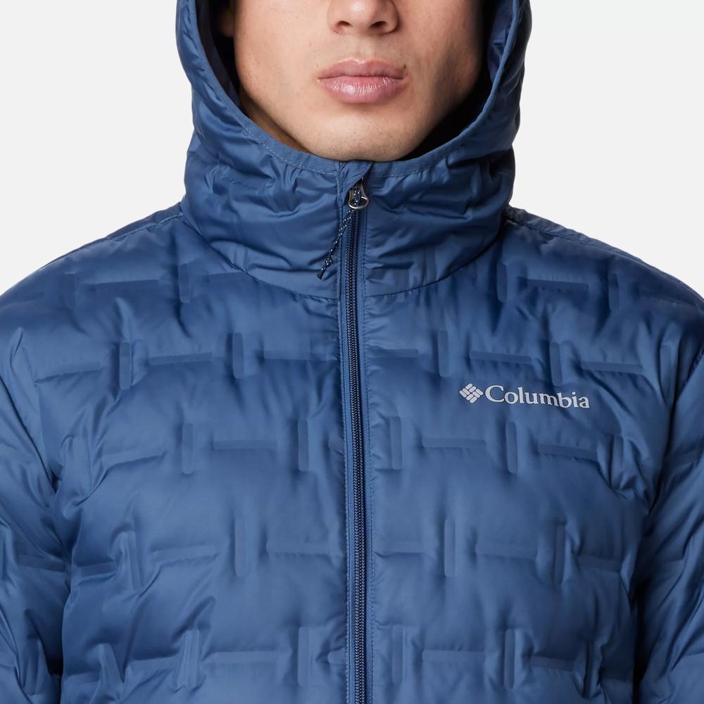 Bunda Columbia Delta Ridge II Down Hooded 2086222478 - modré