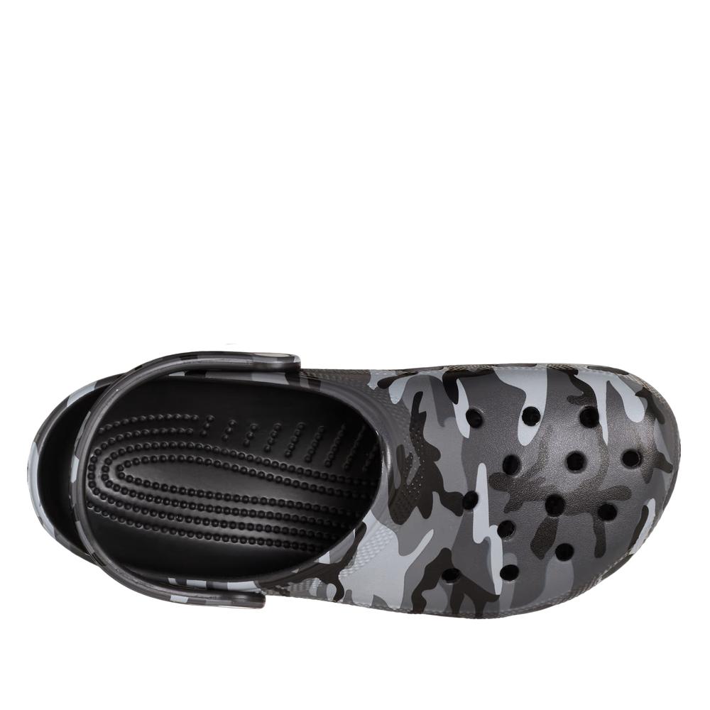 Pánske klapky Crocs Classic Camouflage Clog 211936-0DD - šedý