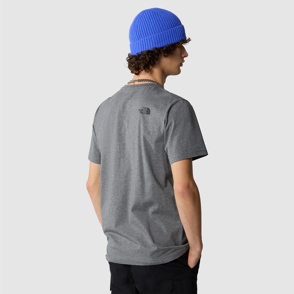 Tričko The North Face Simple Dome 0A87NGDYY1 - šedý