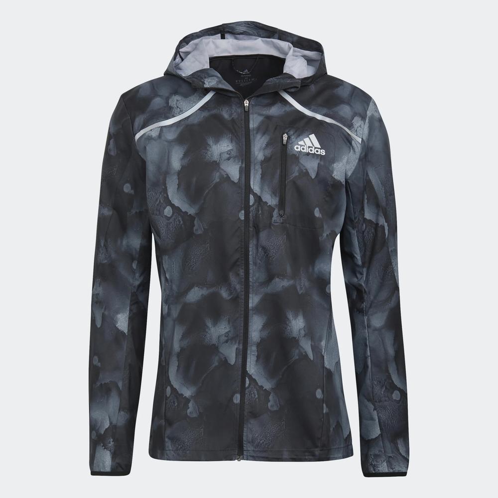 Bunda adidas Marathon Fast Graphic Jacket HE4562 - čierne
